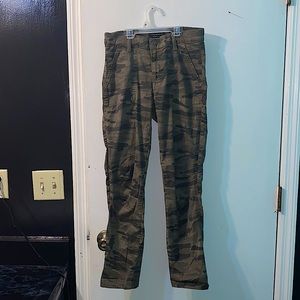 Lucky Brand “the cargo” camouflage pants.